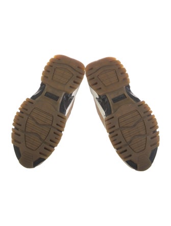 The Kooples Patent Leather Colorblock Pattern Sneakers