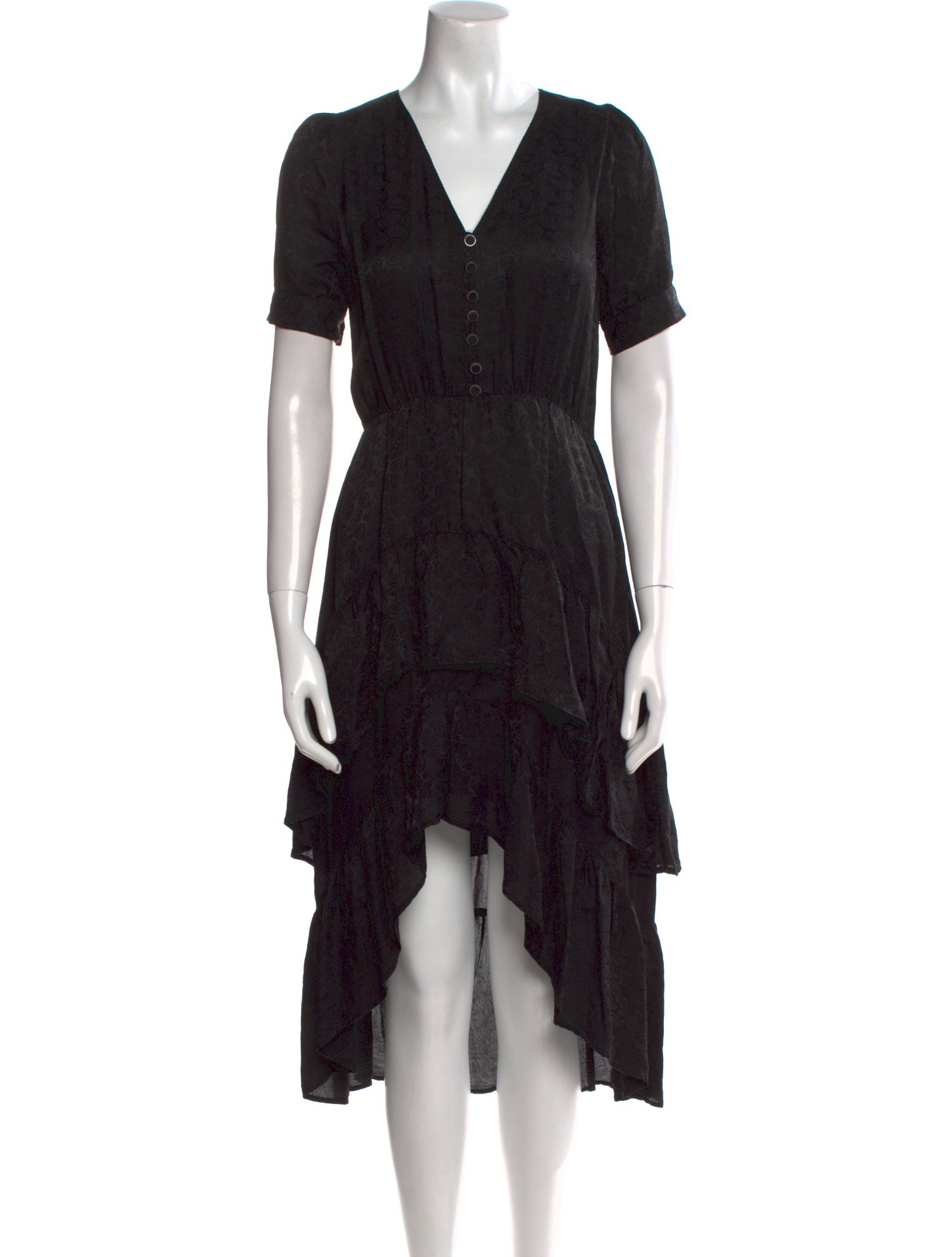 The Kooples V-Neck Midi Length Dress