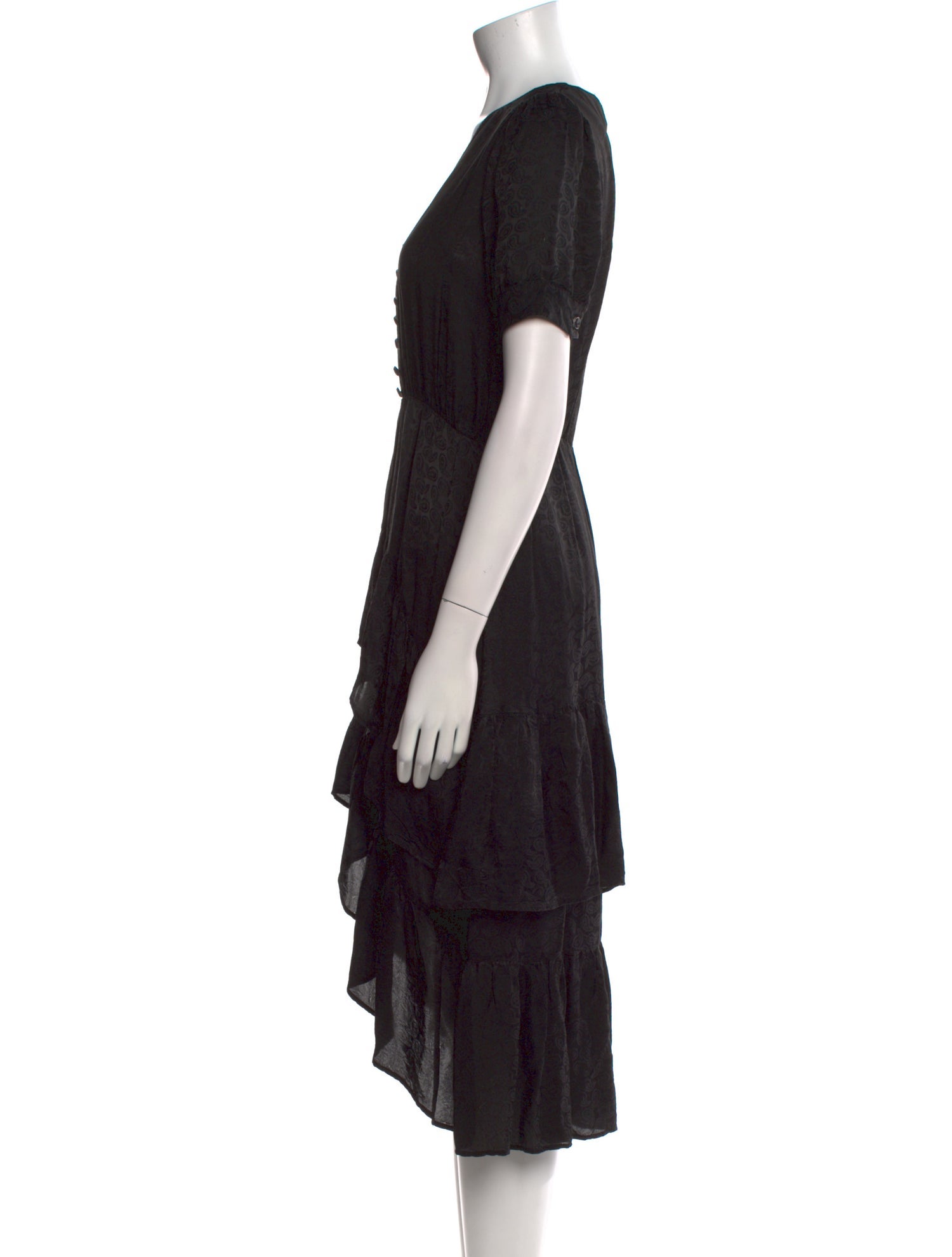 The Kooples V-Neck Midi Length Dress