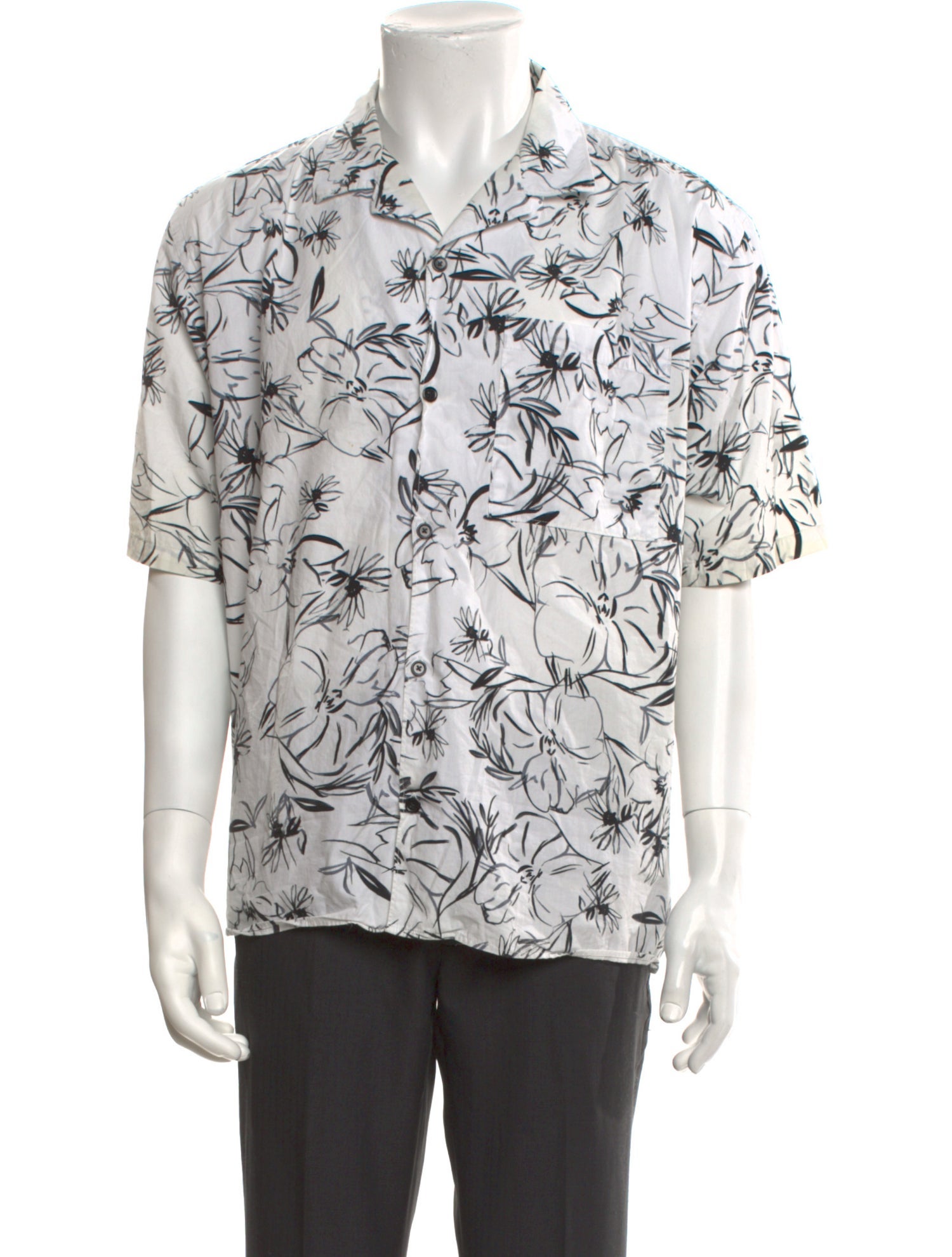 The Kooples Printed Short Sleeve Shirt