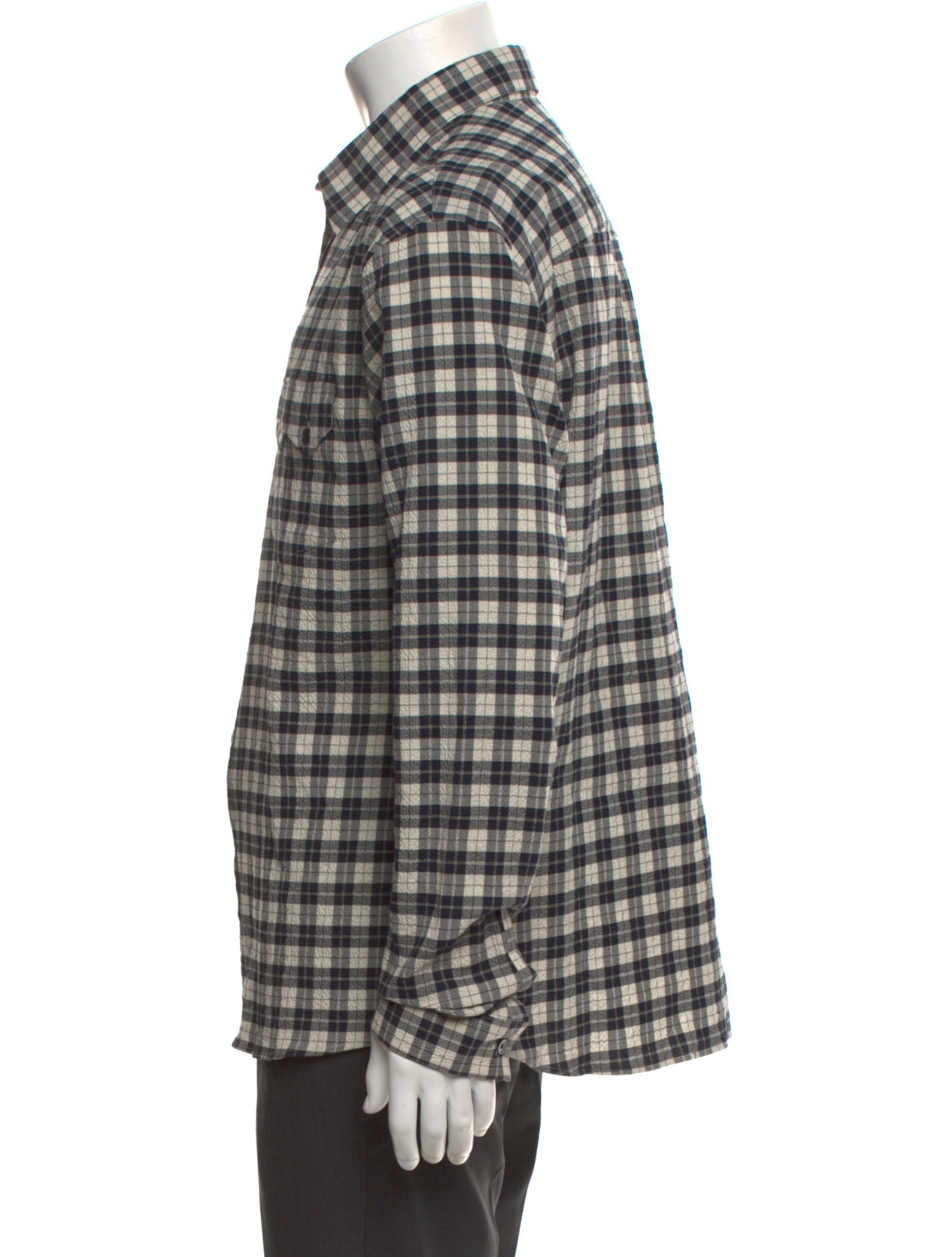 The Kooples Plaid Print Long Sleeve Shirt