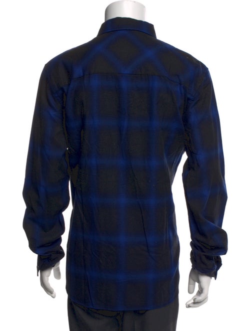 The Kooples Plaid Print Long Sleeve Western Shirt