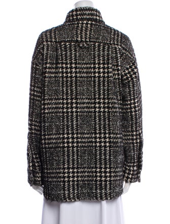 The Kooples Plaid Print Mock Neck Sweater