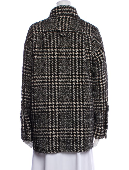The Kooples Plaid Print Mock Neck Sweater