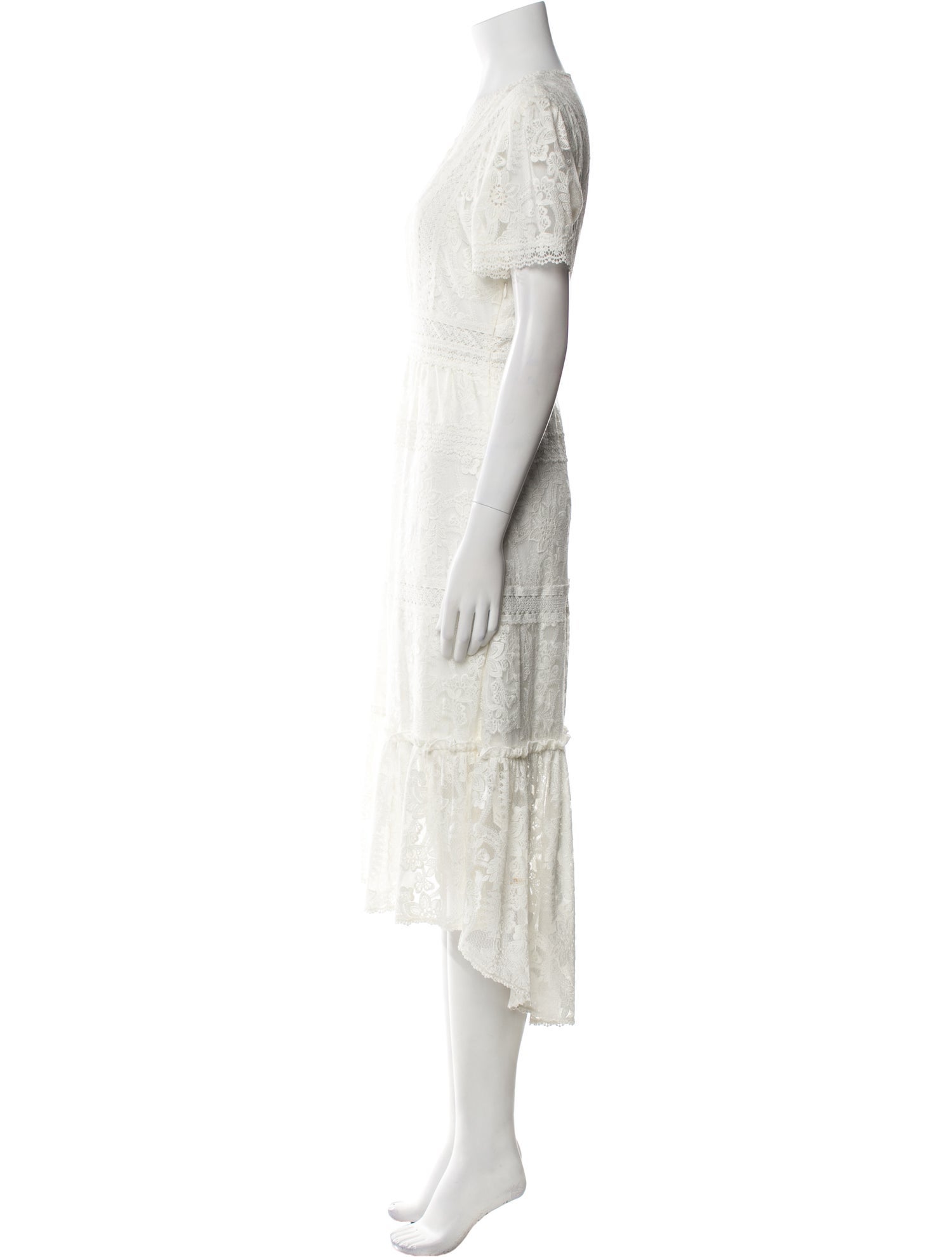 The Kooples V-Neck Midi Length Dress