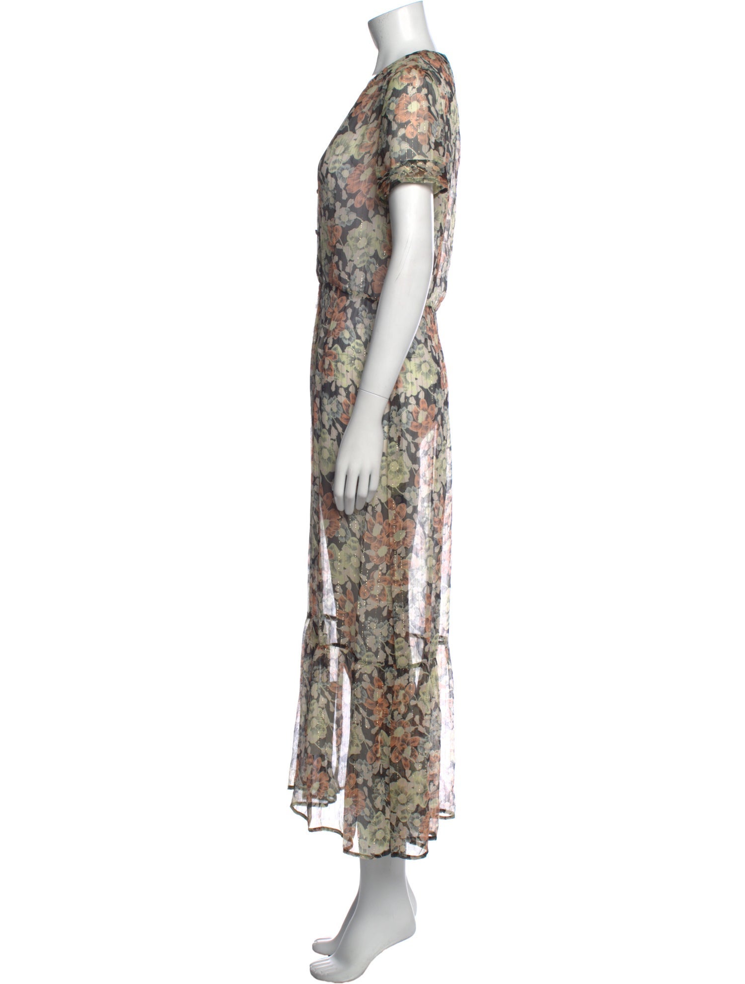 The Kooples Floral Print Long Dress