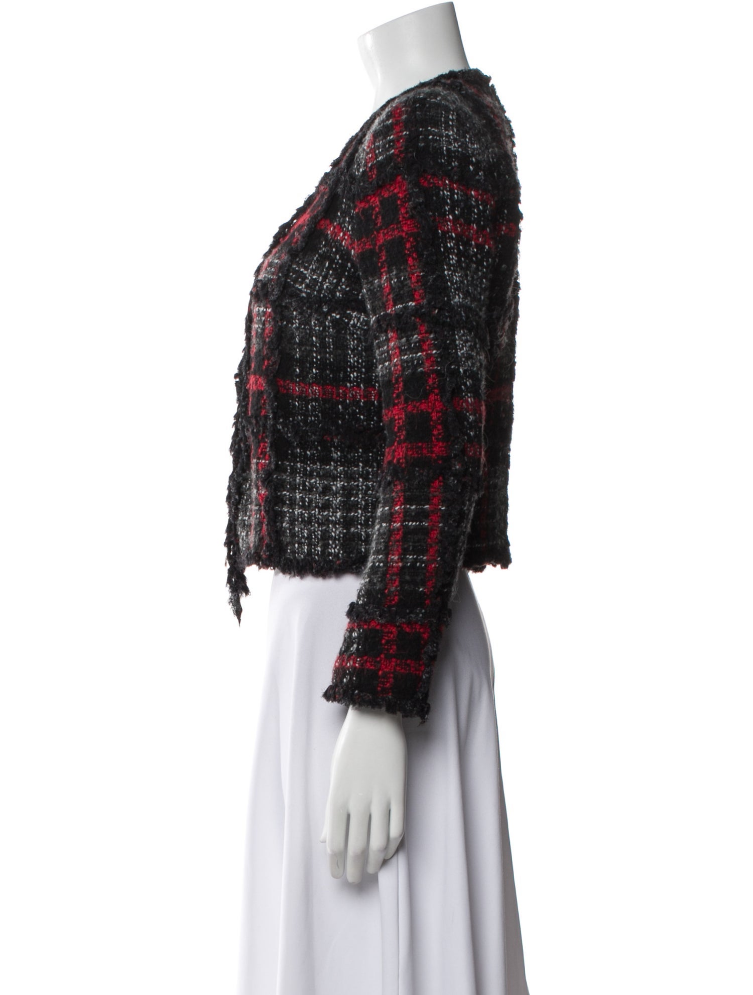 The Kooples Plaid Print Evening Jacket