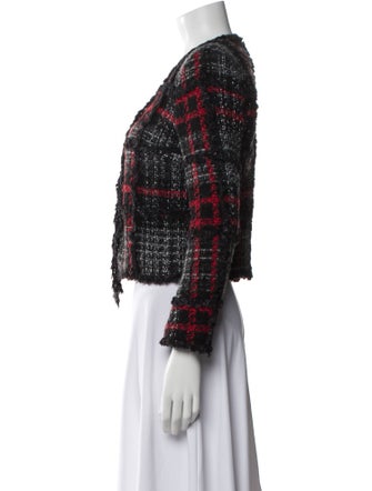 The Kooples Plaid Print Evening Jacket