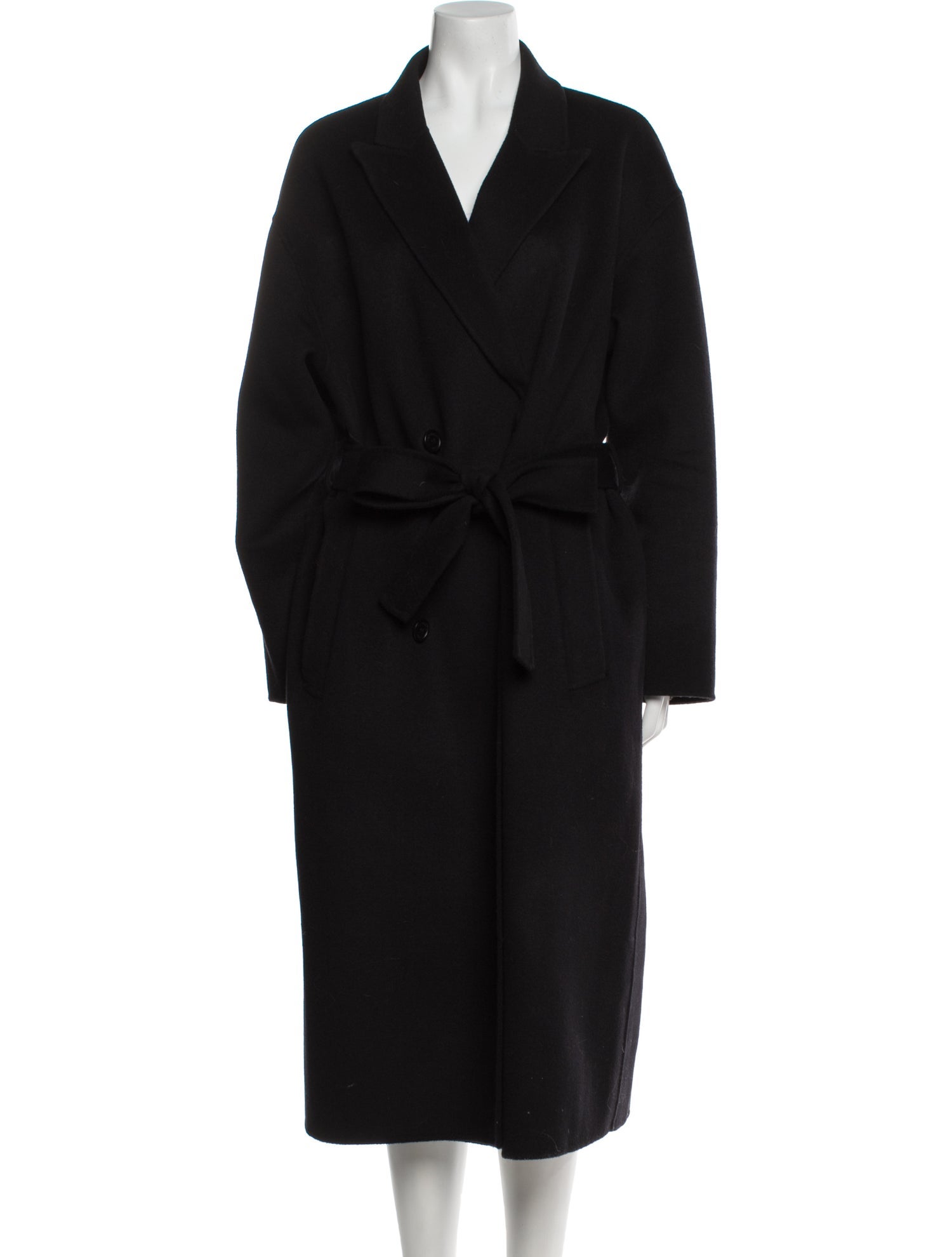 The Kooples Wool Faux Fur Coat