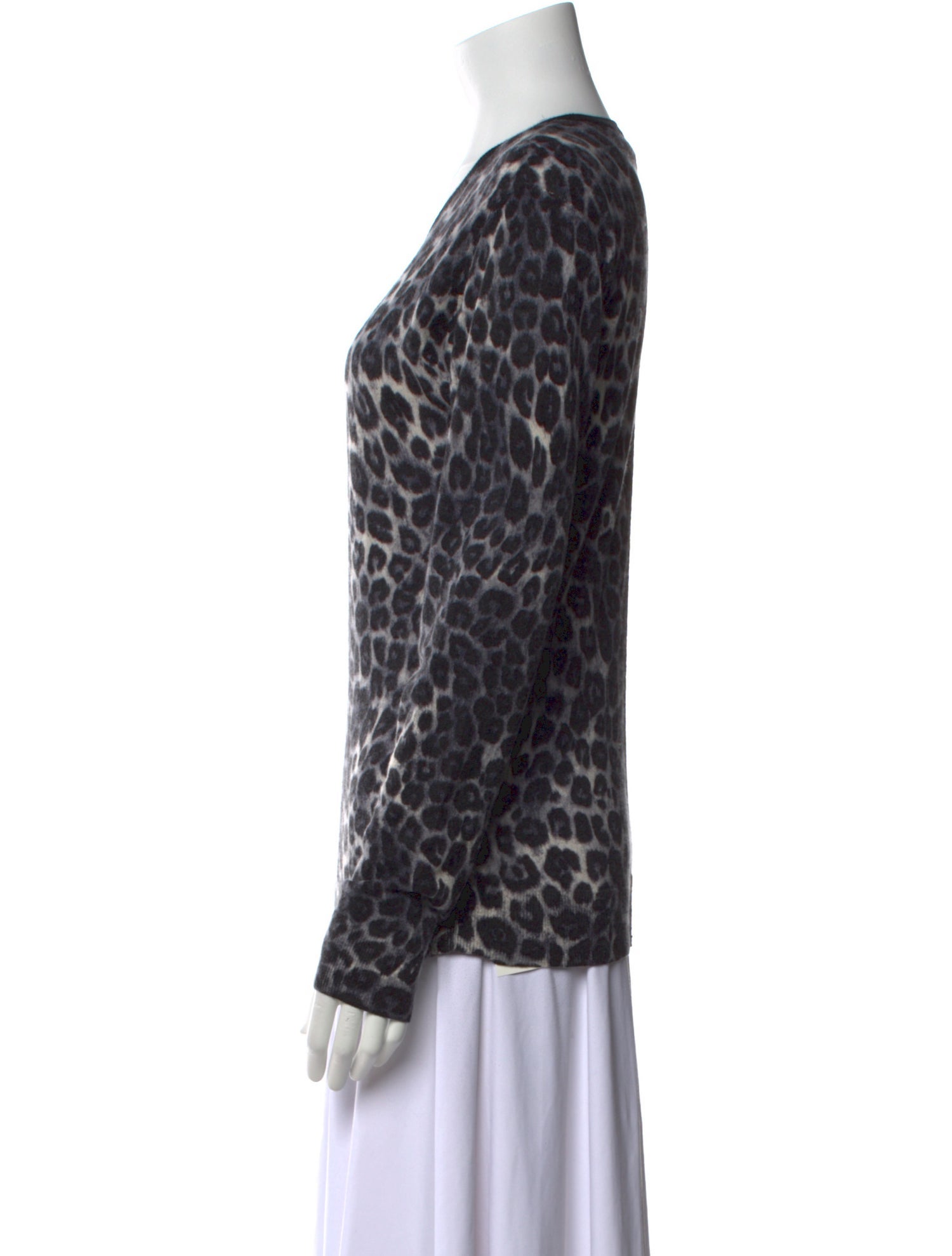 The Kooples Cashmere Animal Print Sweater