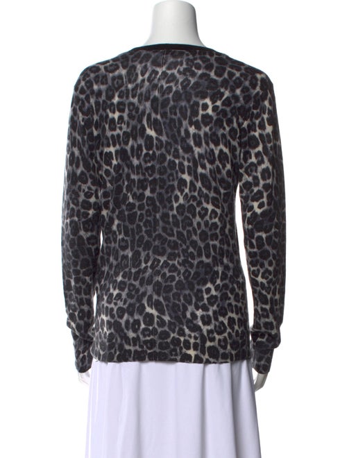 The Kooples Cashmere Animal Print Sweater