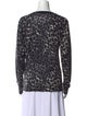 The Kooples Cashmere Animal Print Sweater
