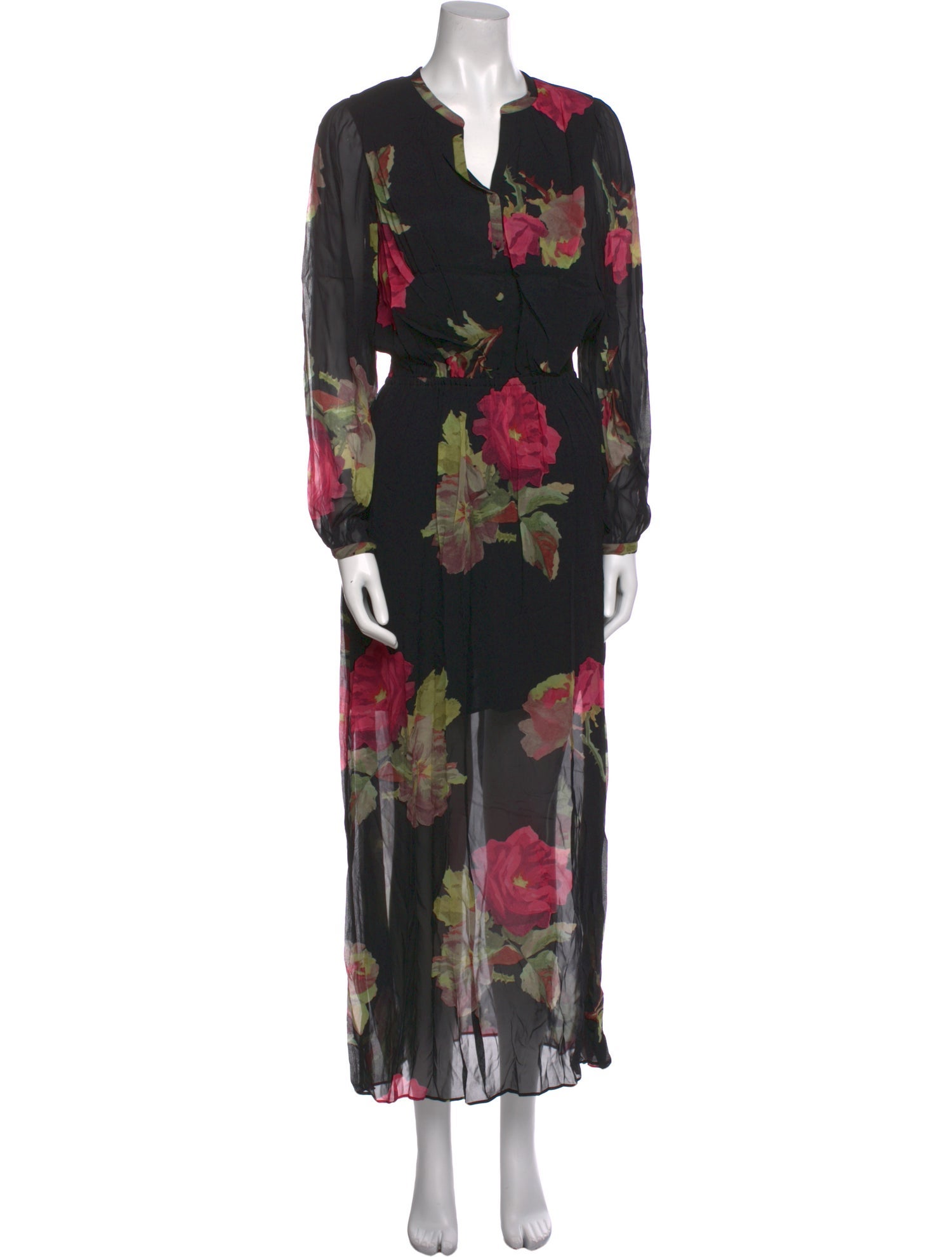 The Kooples Floral Print Long Dress w/ Tags