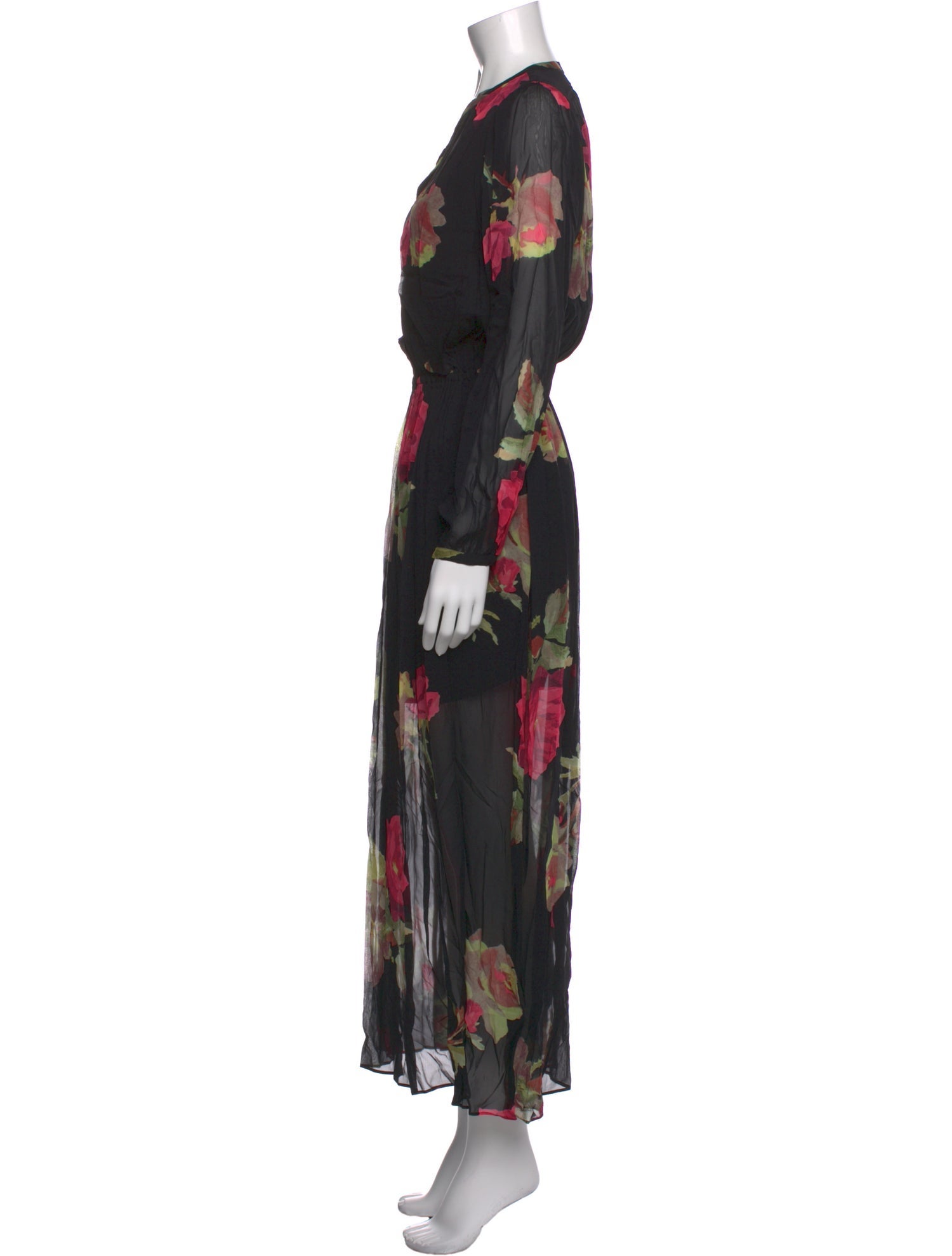 The Kooples Floral Print Long Dress w/ Tags