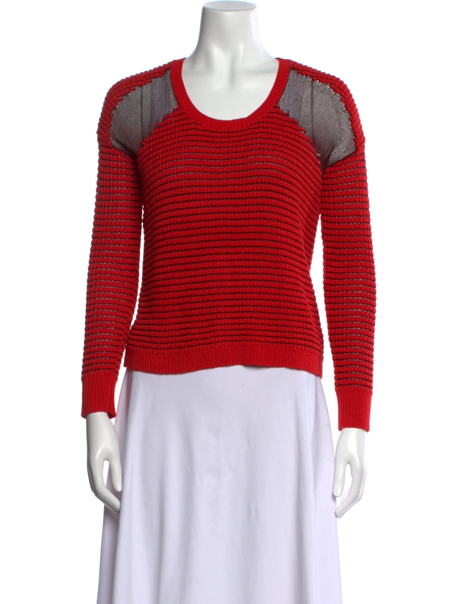 The Kooples Striped Scoop Neck Sweater