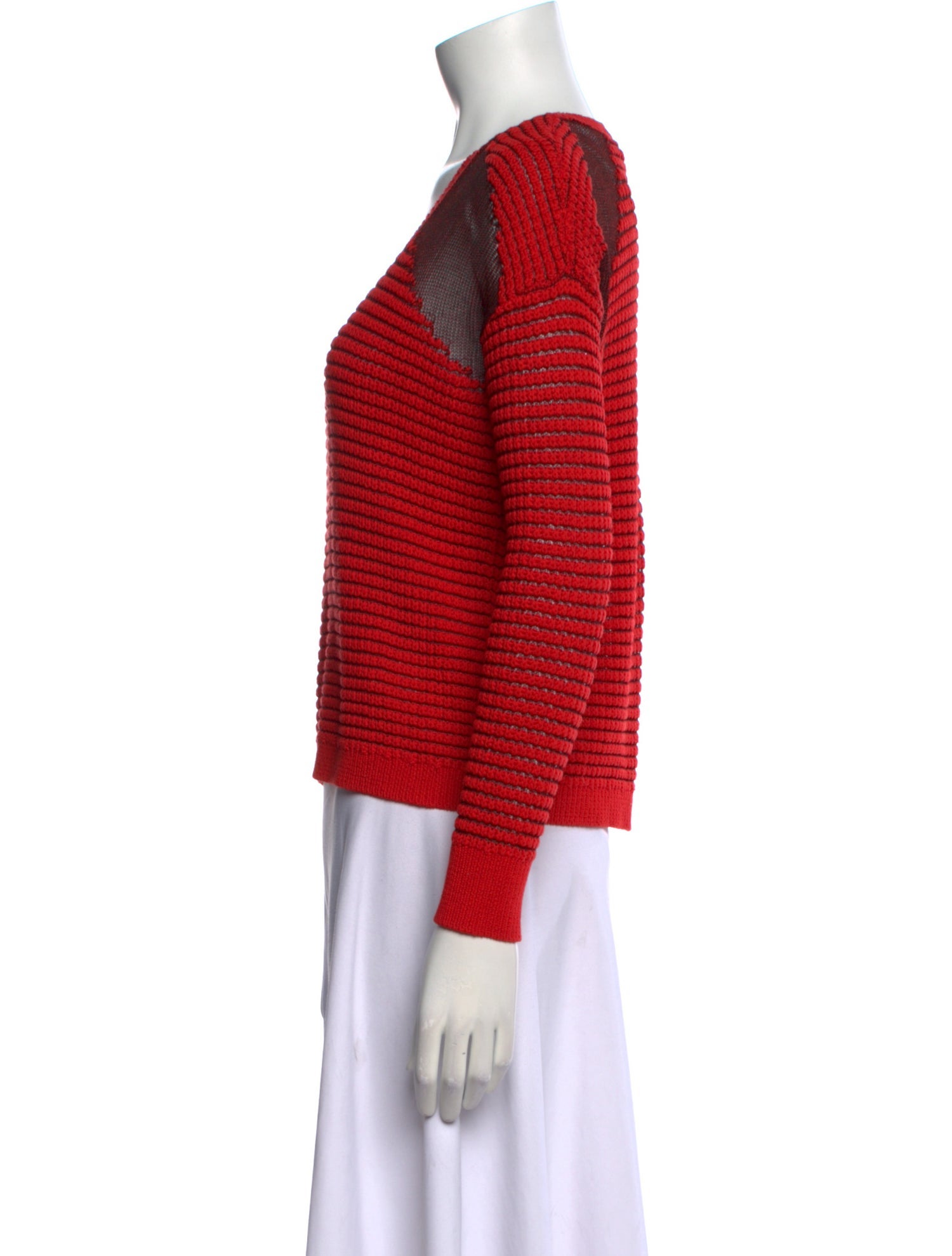 The Kooples Striped Scoop Neck Sweater