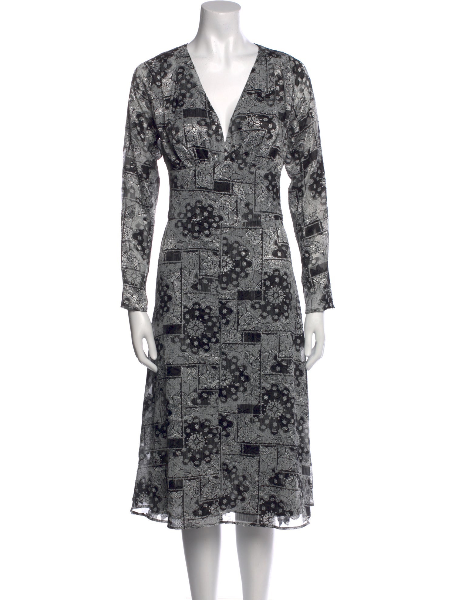 The Kooples Floral Print Midi Length Dress w/ Tags