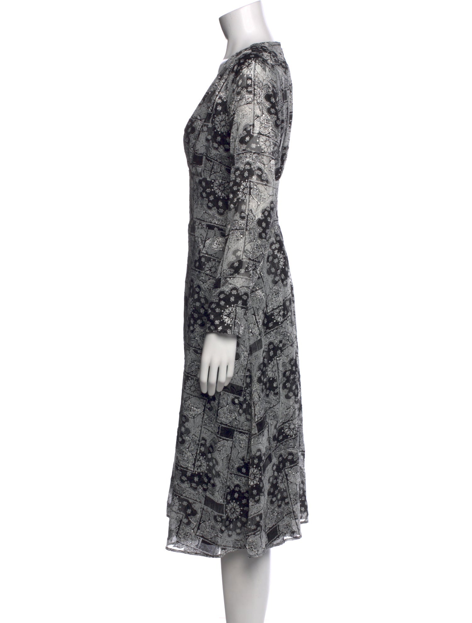 The Kooples Floral Print Midi Length Dress w/ Tags
