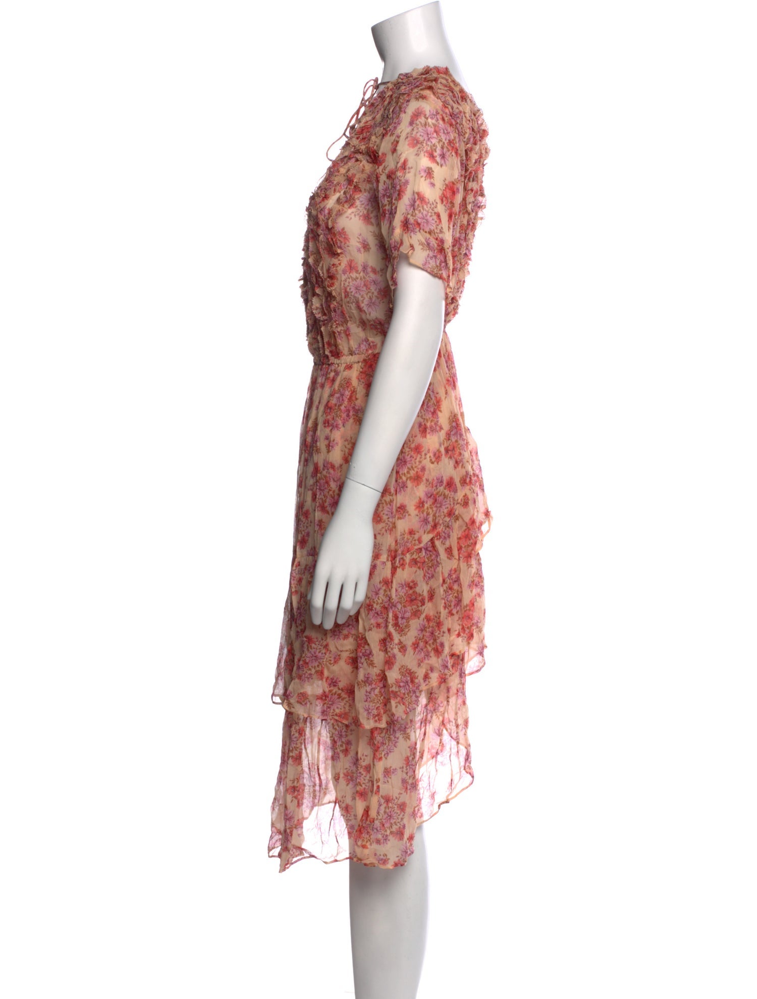 The Kooples Floral Print Midi Length Dress w/ Tags