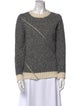 The Kooples Printed Crew Neck Sweater