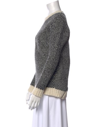 The Kooples Printed Crew Neck Sweater