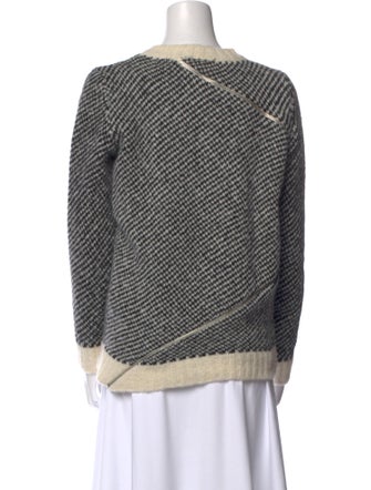 The Kooples Printed Crew Neck Sweater