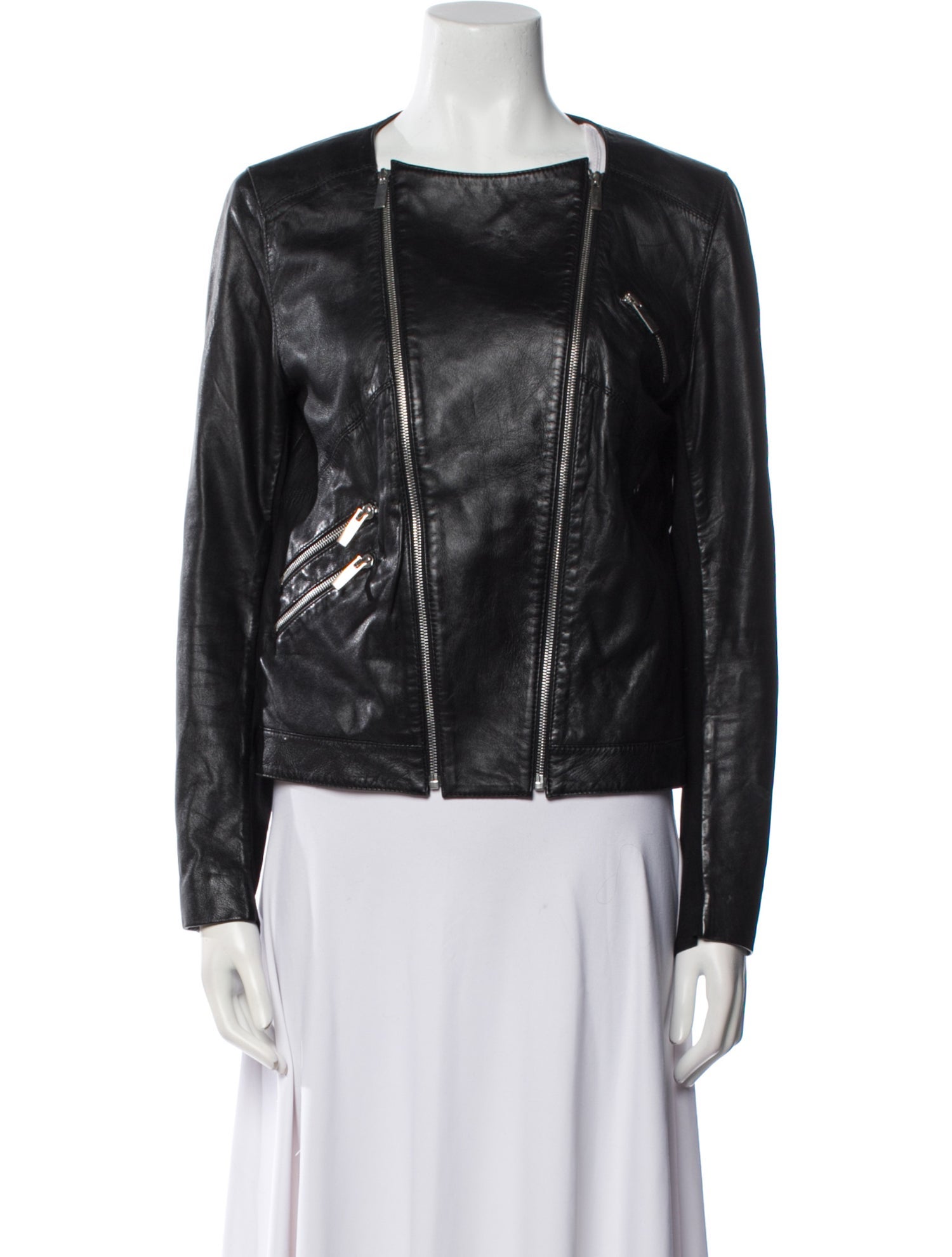 The Kooples Lambskin Biker Jacket