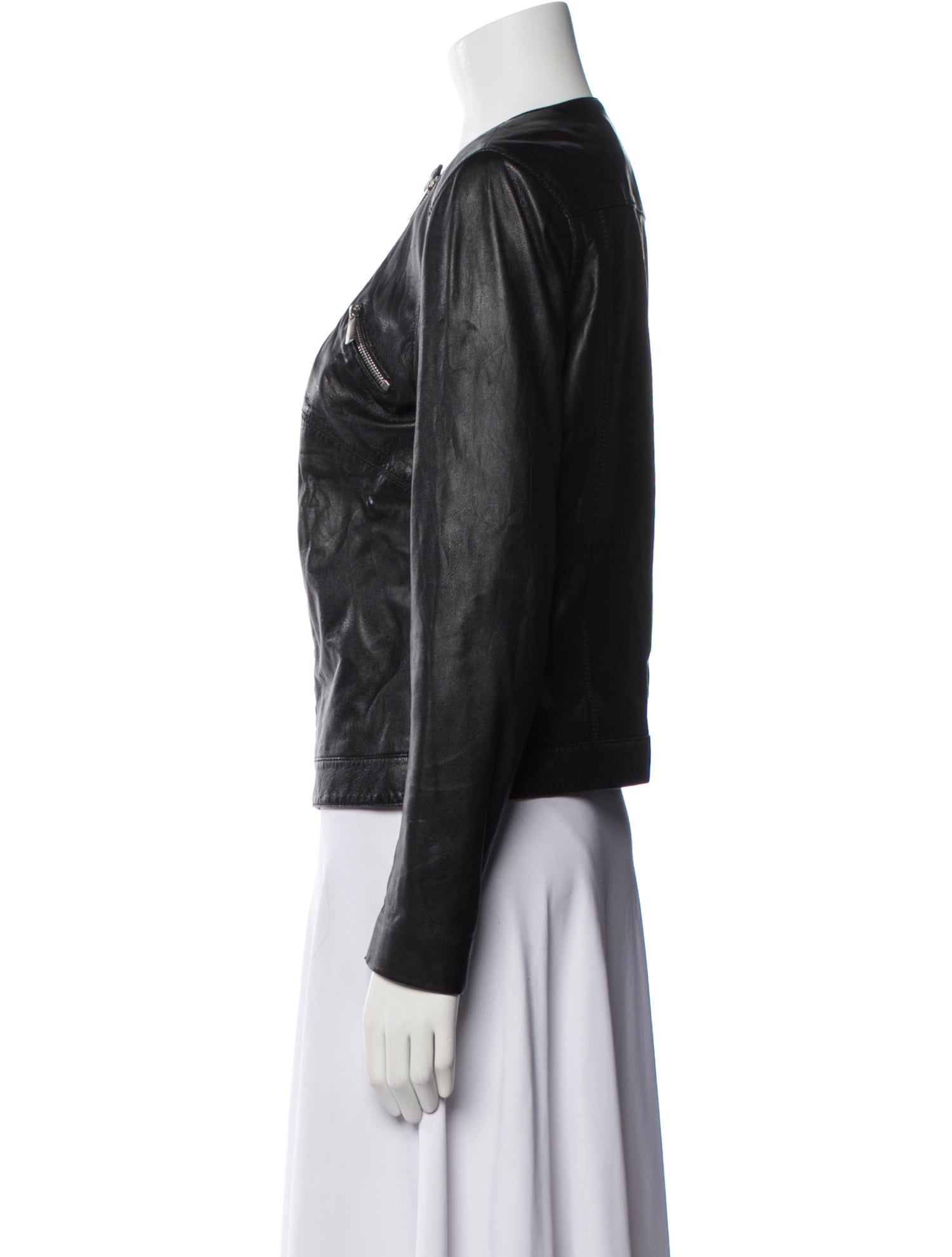 The Kooples Lambskin Biker Jacket