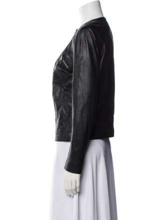 The Kooples Lambskin Biker Jacket