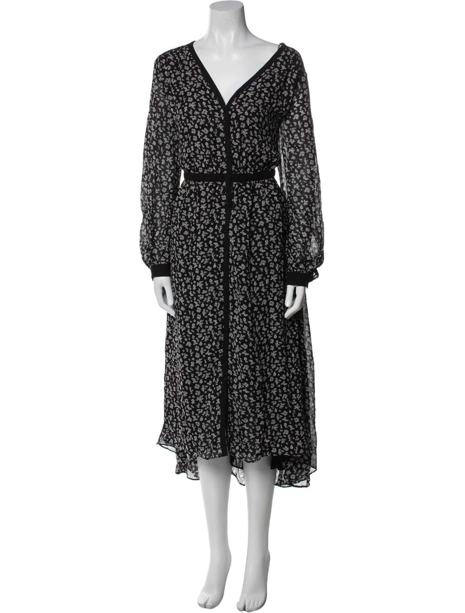 The Kooples Floral Print Midi Length Dress w/ Tags