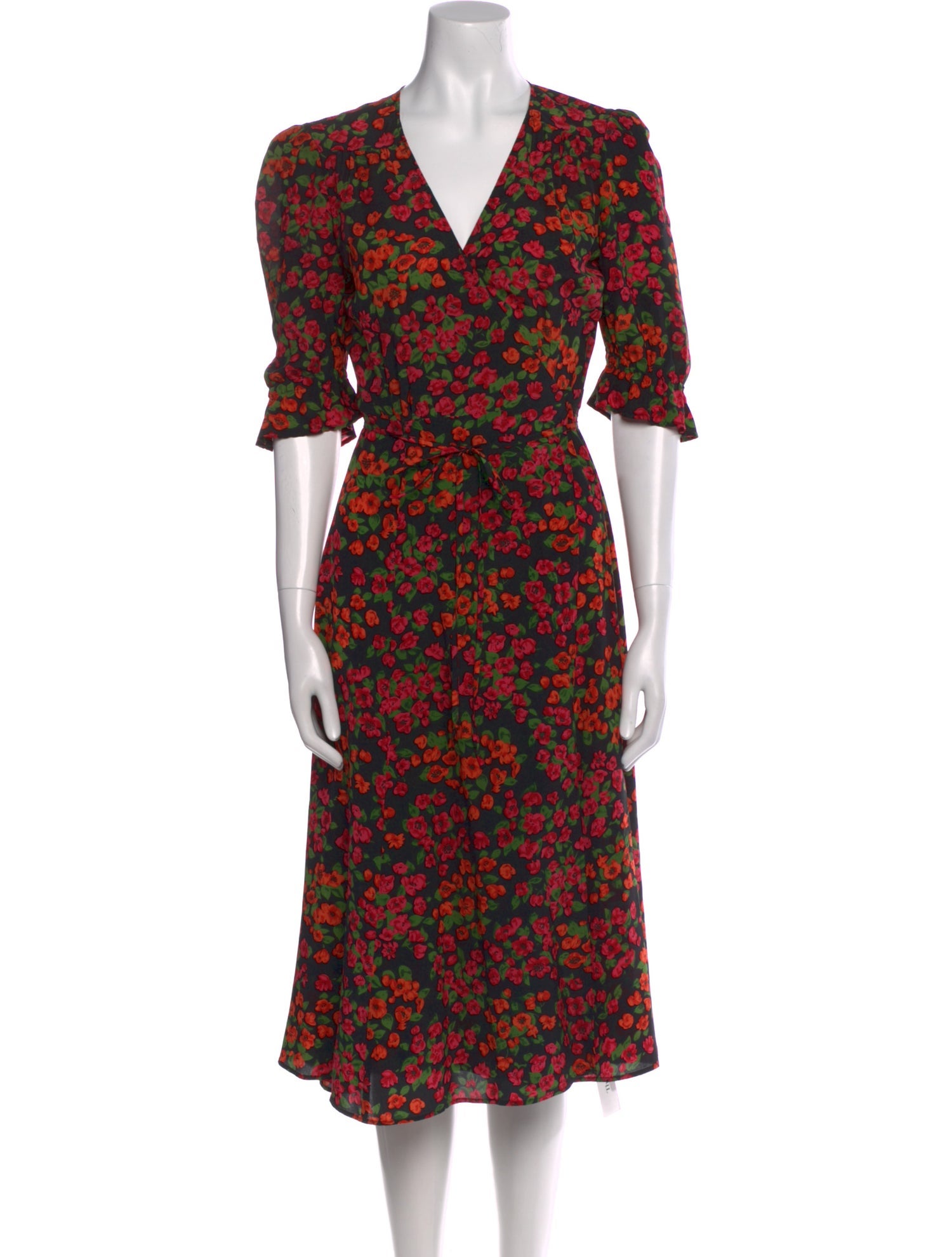 The Kooples Silk Midi Length Dress