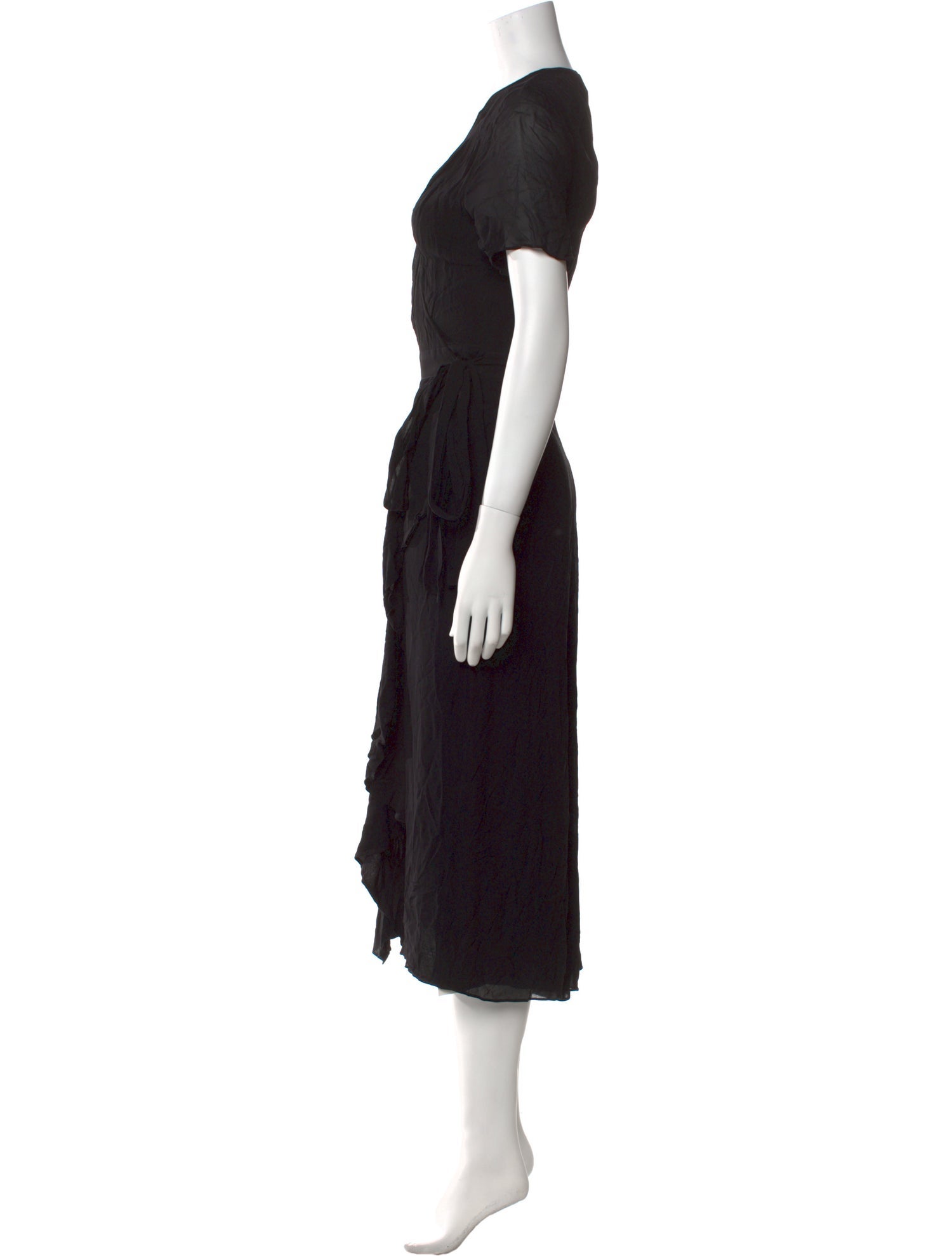 The Kooples V-Neck Midi Length Dress