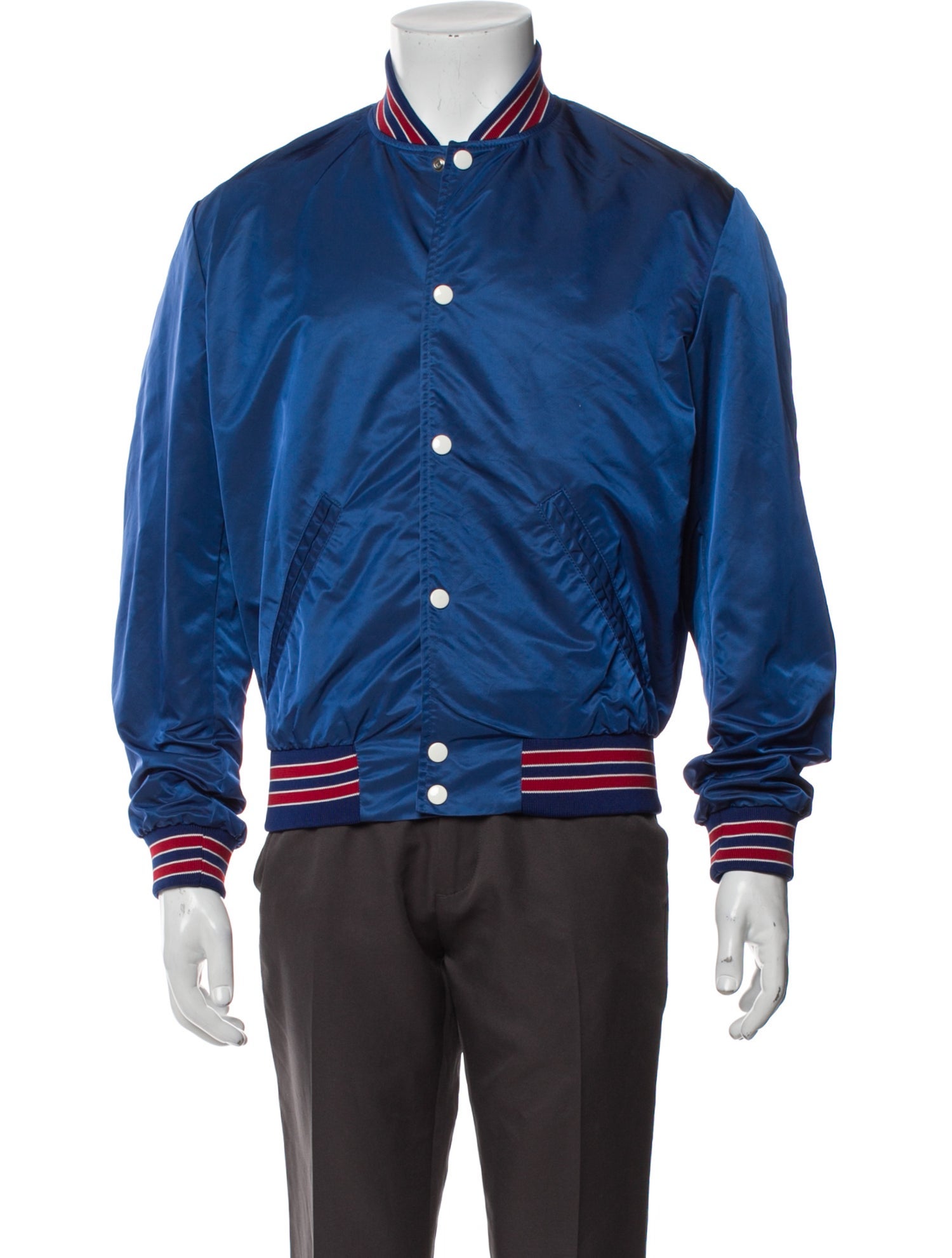 The Kooples Striped Bomber Jacket