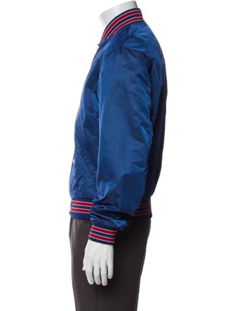 The Kooples Striped Bomber Jacket