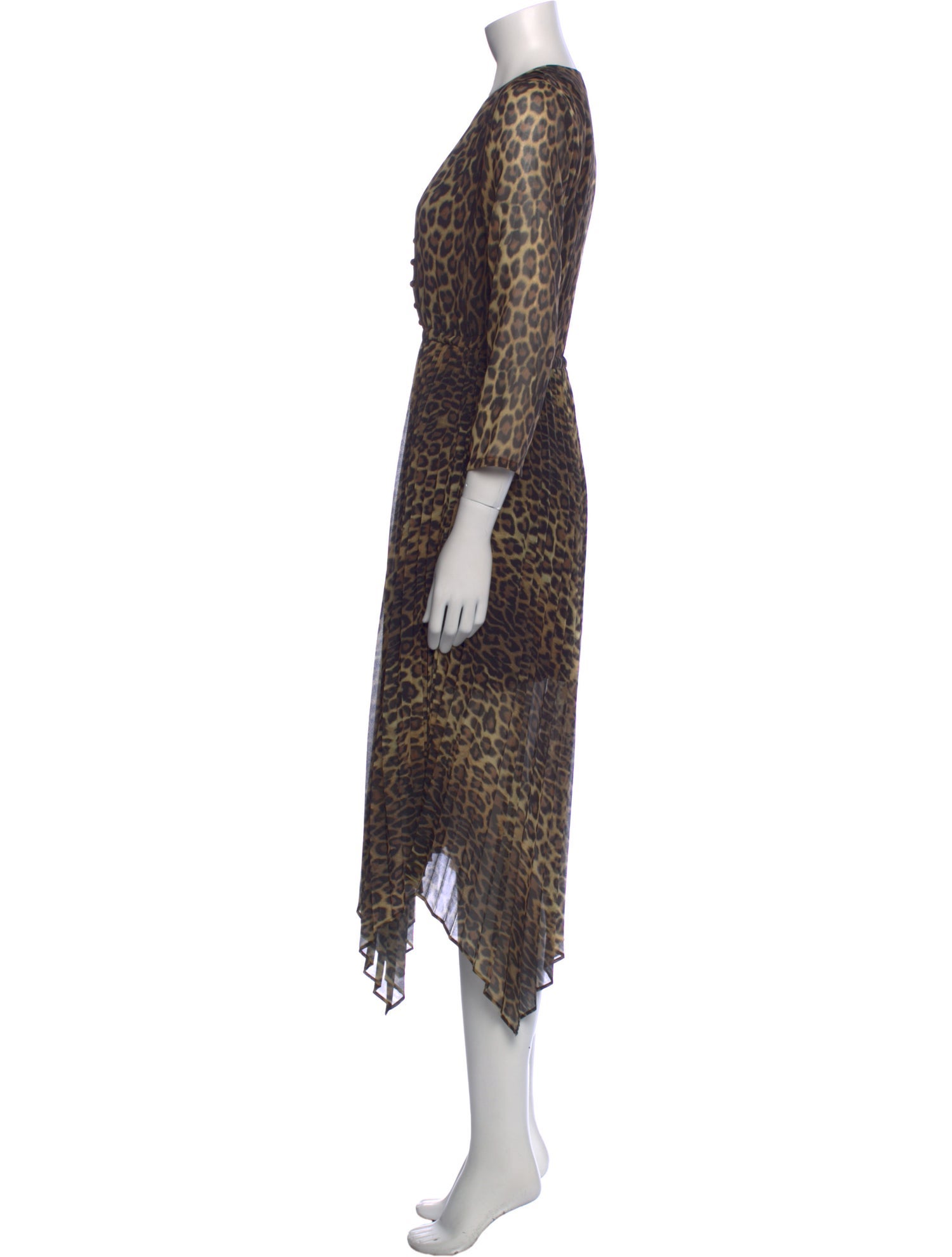 The Kooples Animal Print Knee-Length Dress