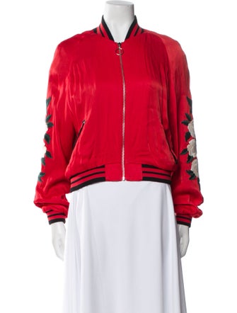 The Kooples Printed Bomber Jacket