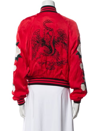 The Kooples Printed Bomber Jacket