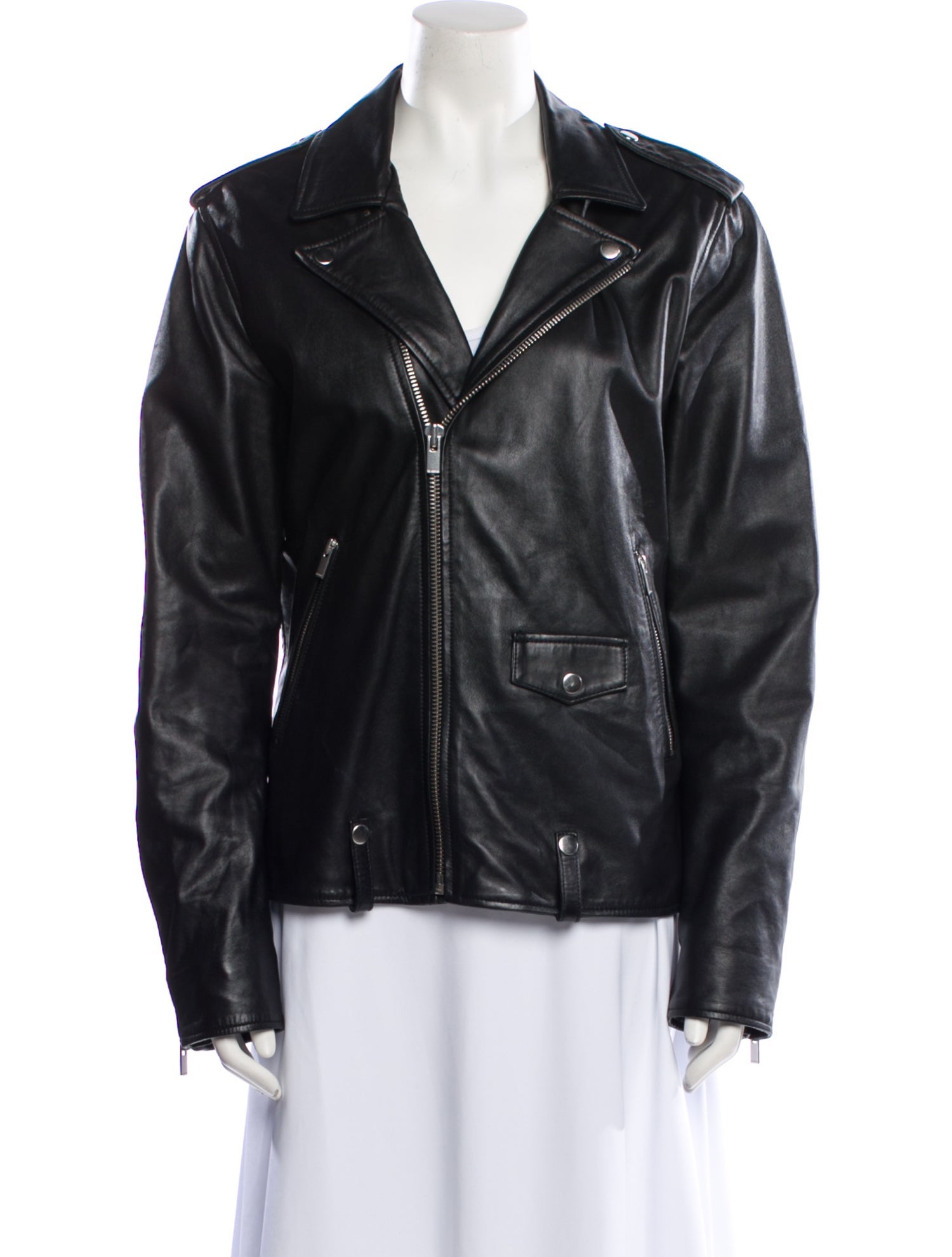 The Kooples Lambskin Biker Jacket