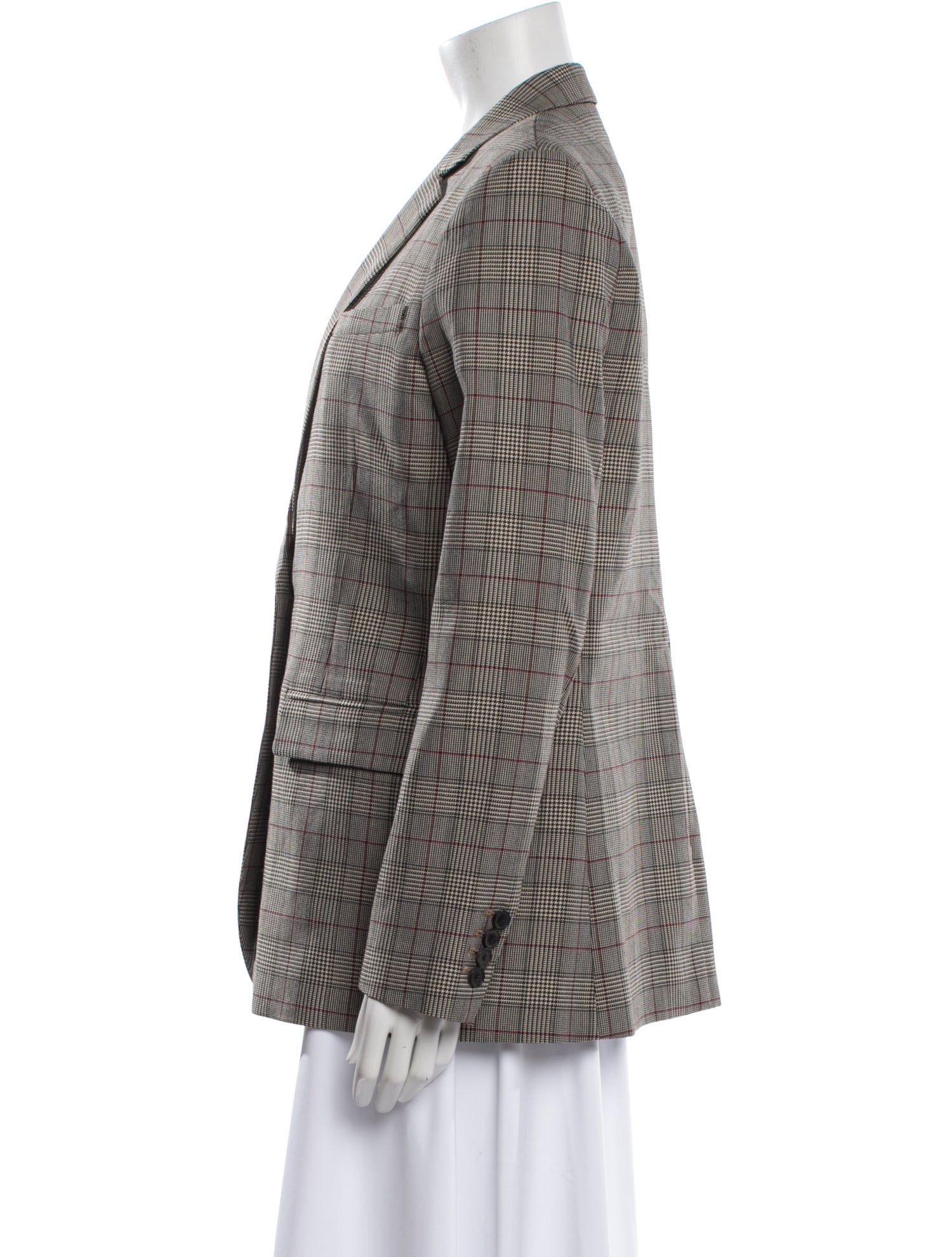 The Kooples Wool Plaid Print Blazer w/ Tags