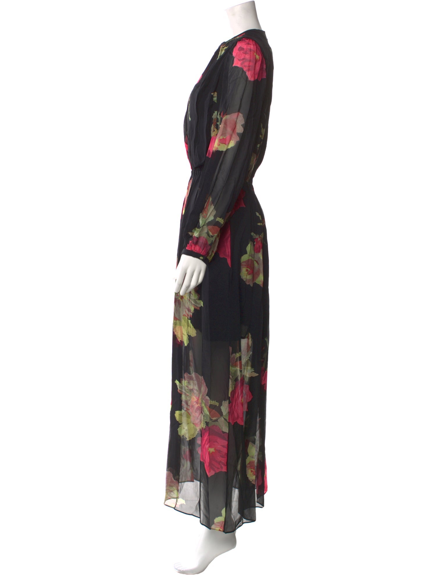 The Kooples Floral Print Long Dress w/ Tags