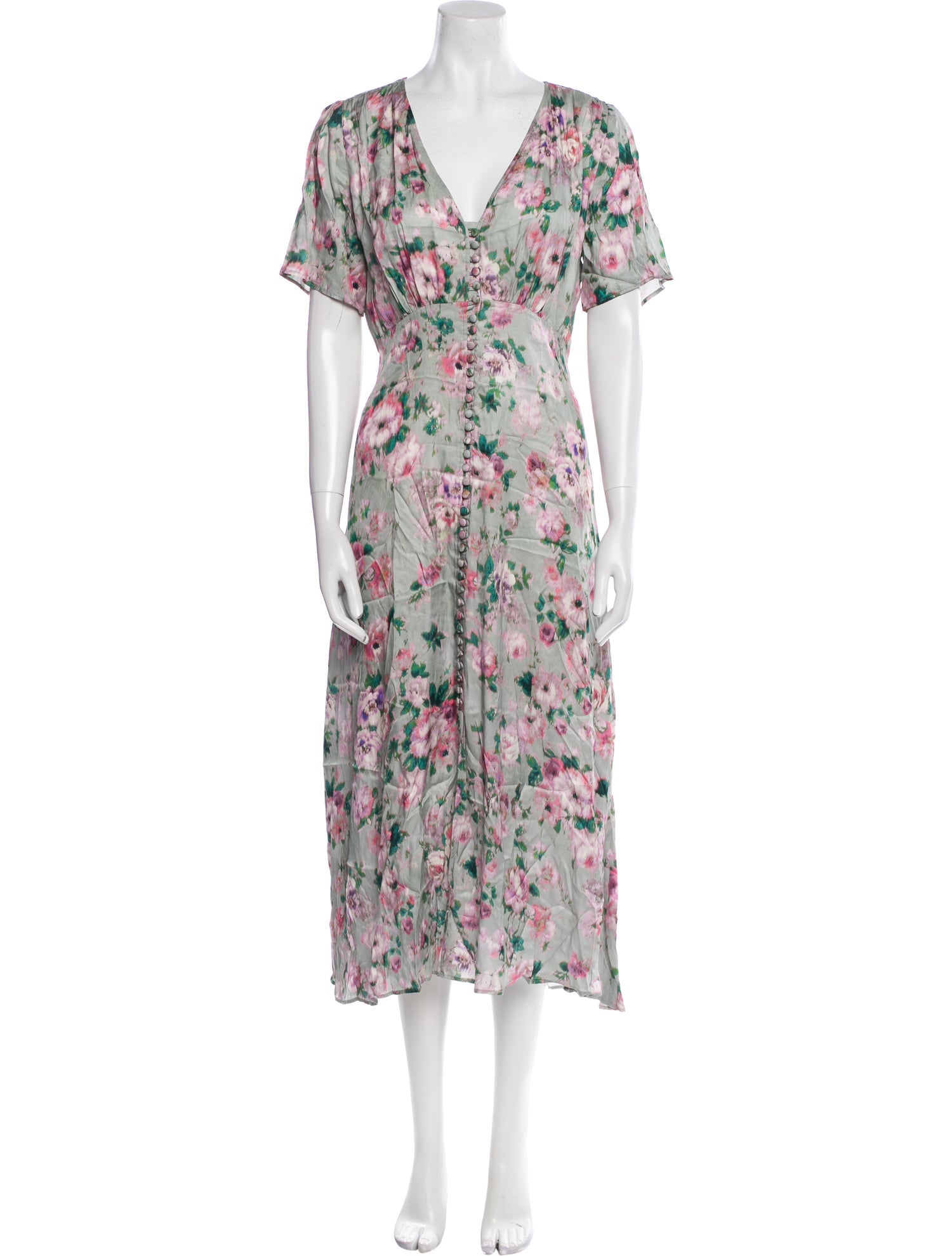 The Kooples Floral Print Long Dress