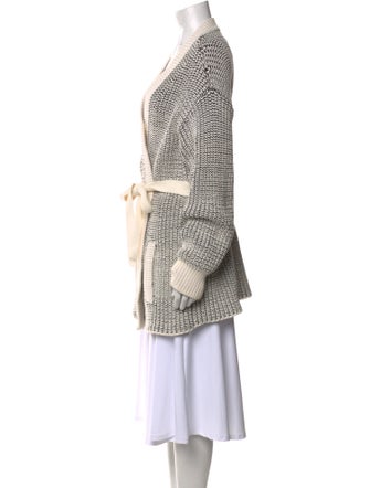 The Kooples Printed V-Neck Sweater