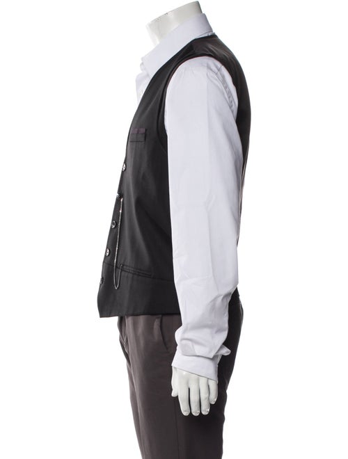 The Kooples Wool Chain-Link Accents Suit Vest