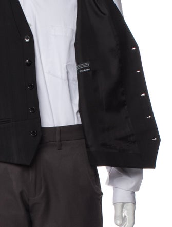 The Kooples Wool Chain-Link Accents Suit Vest