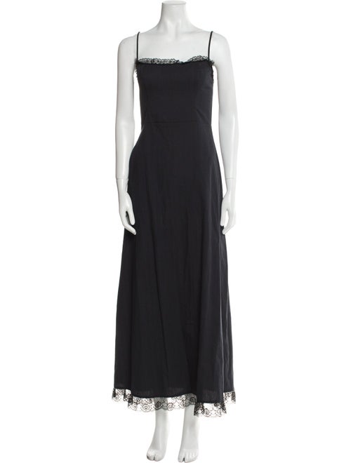 The Kooples Square Neckline Long Dress