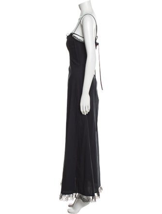 The Kooples Square Neckline Long Dress