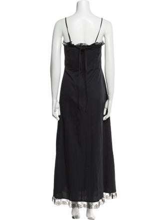 The Kooples Square Neckline Long Dress