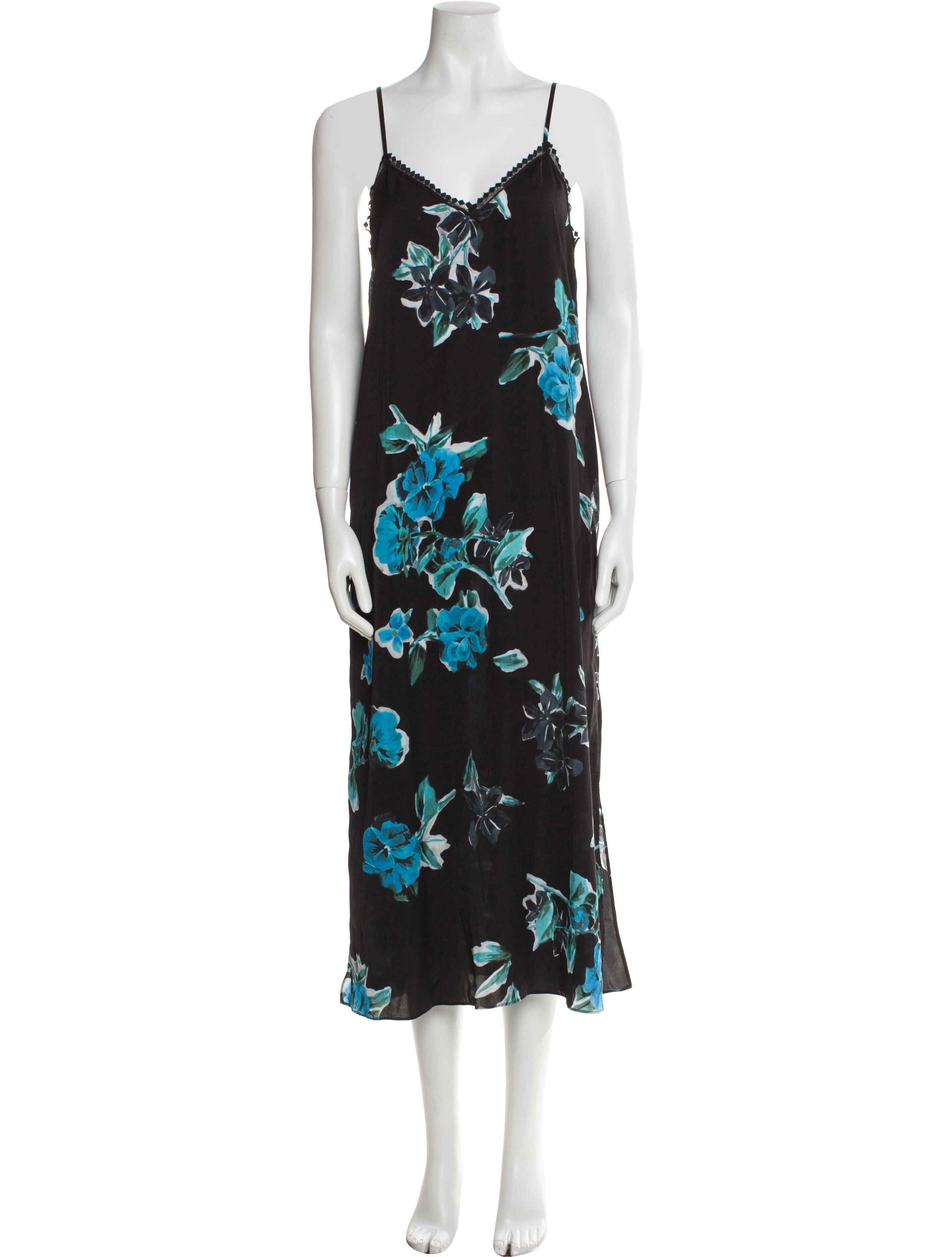 The Kooples Floral Print Long Dress