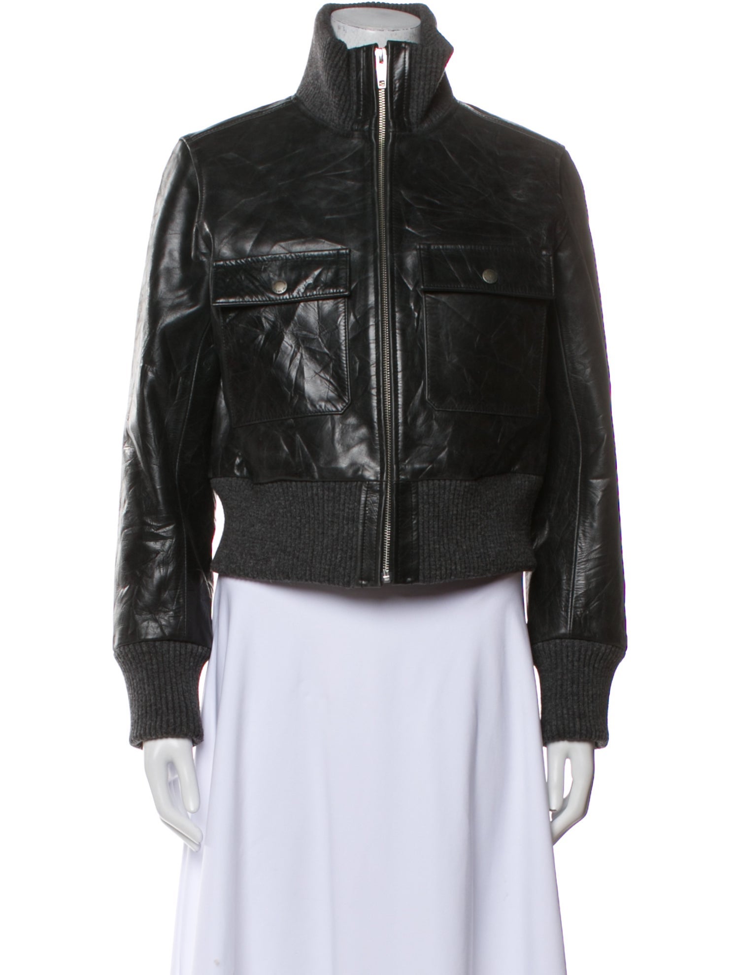 The Kooples Leather Biker Jacket