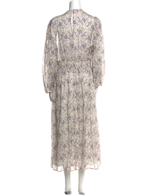 The Kooples Floral Print Midi Length Dress